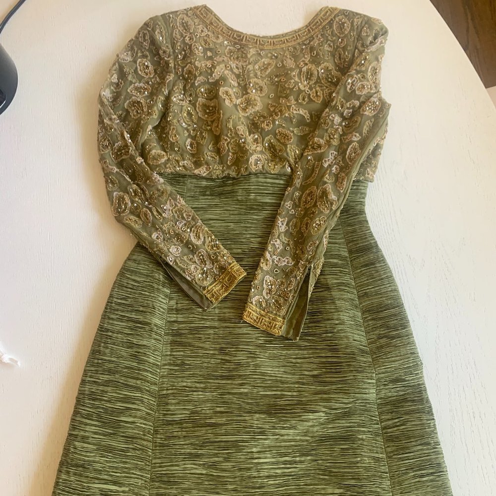 Mary McFadden Couture Fortuny Pleated Evening Gown